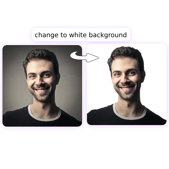 add white background to photo