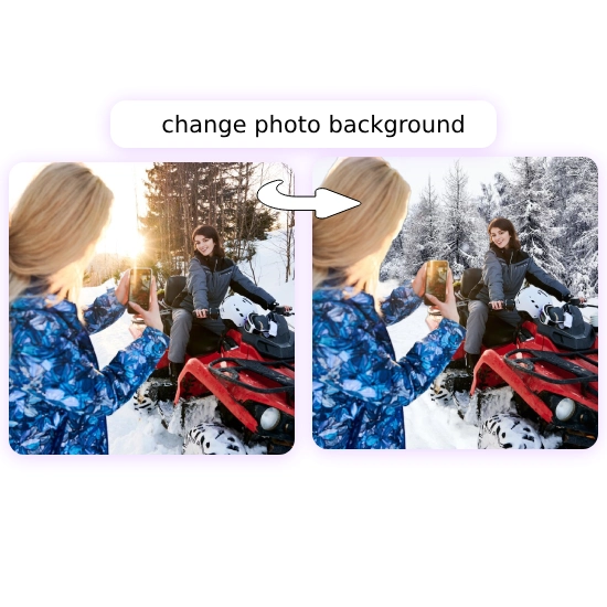 add background to photo