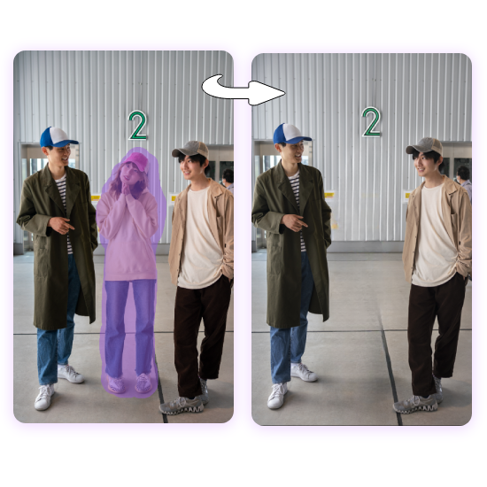 remove people from photo