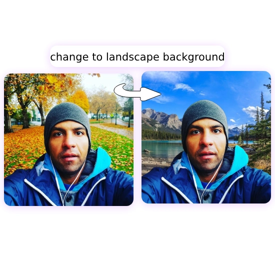  change to landscape background